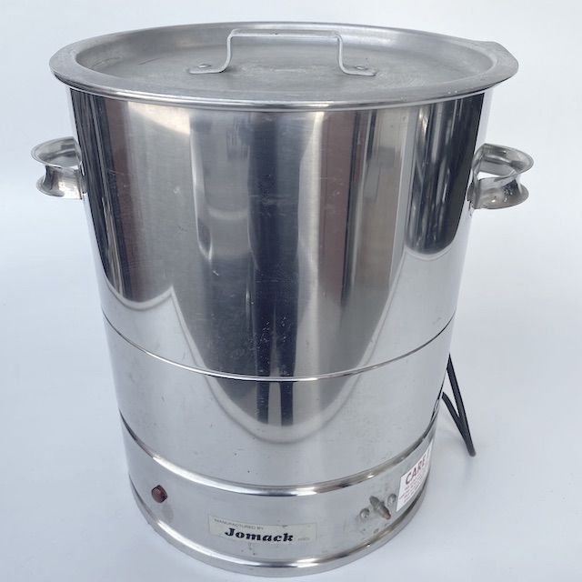 STERILISER, Shiny Aluminium Urn w Lid - Jomack